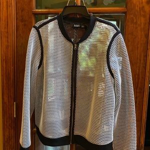 Unisex mesh white and black jacket
